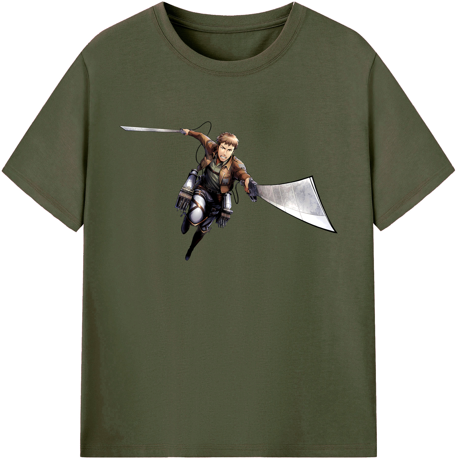 （画像用） 進撃の巨人 Attack on Titan 綿100％ メンズ半袖Tシャツ｜肌触りやわらか＆通気性